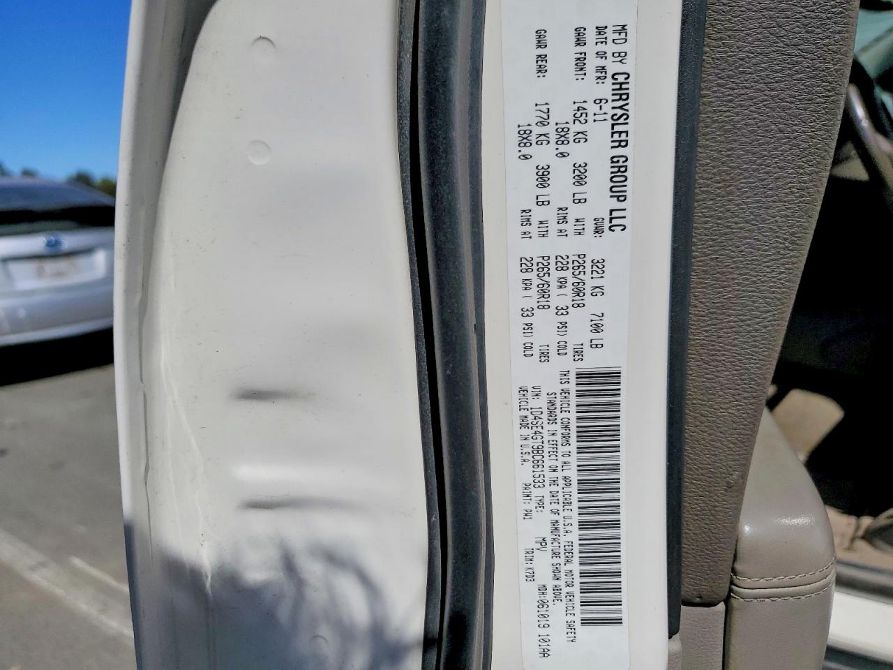 2011 DODGE DURANGO