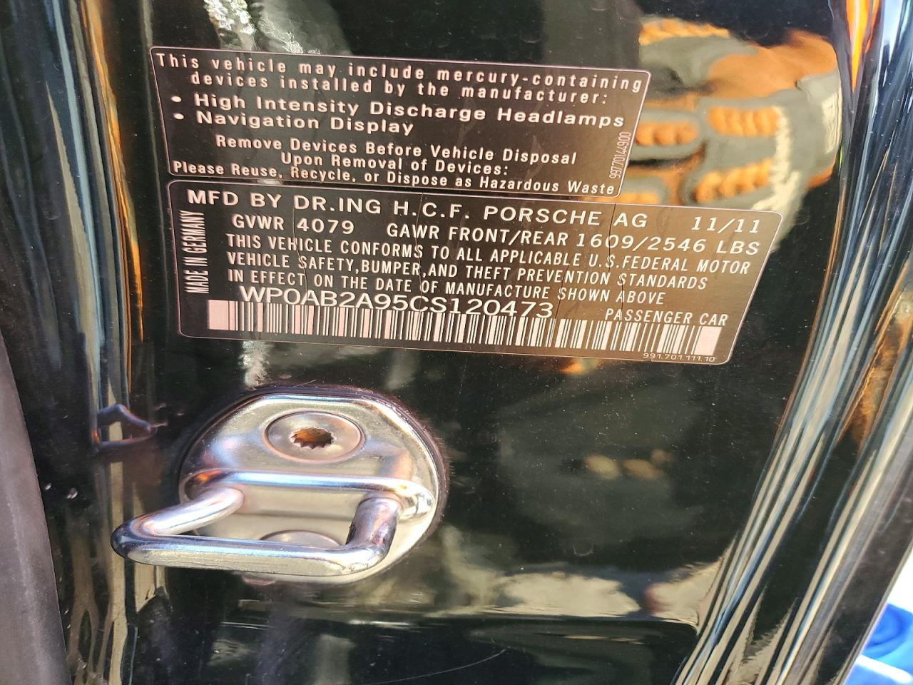 2012 PORSCHE 911