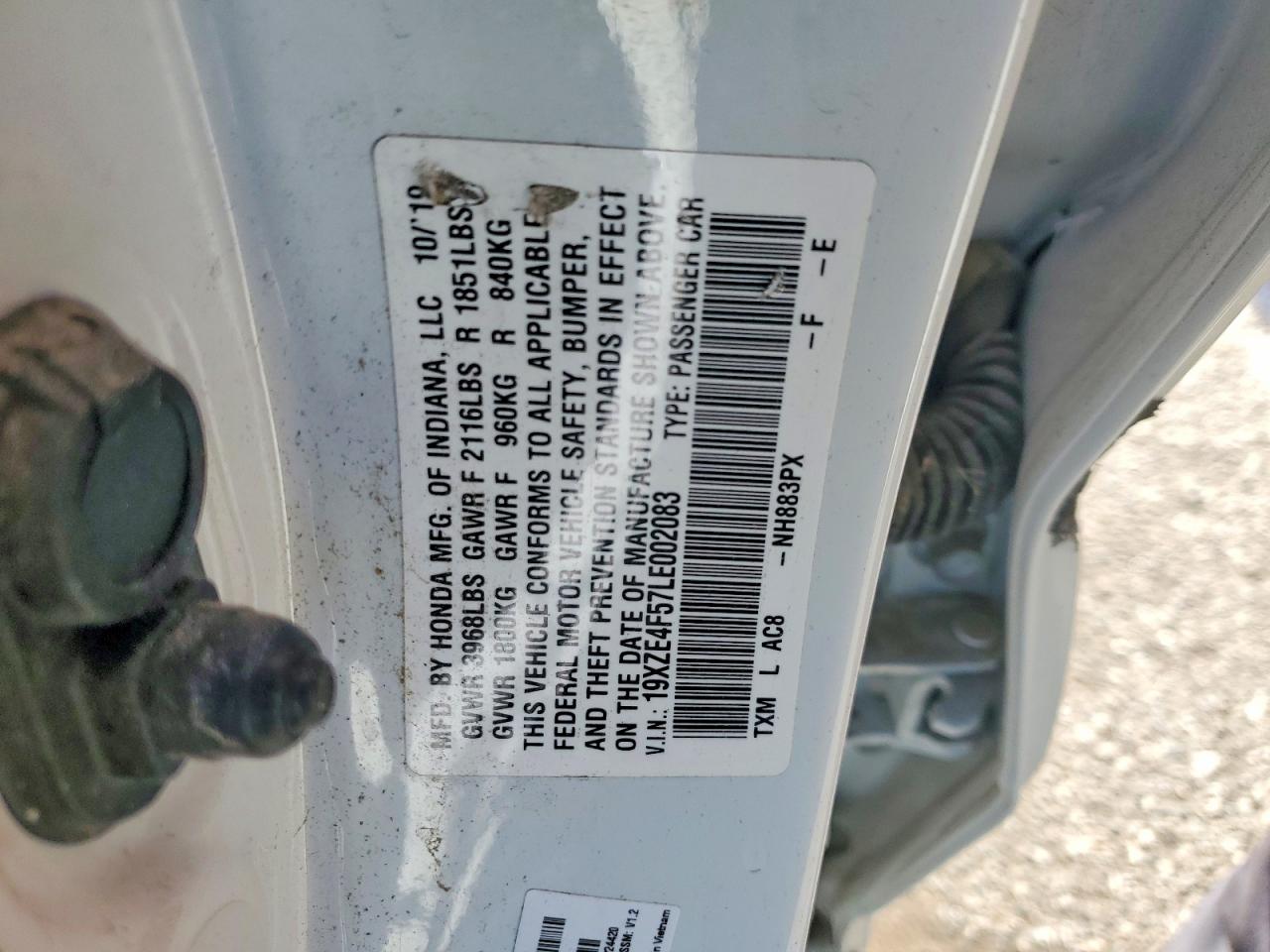 2020 HONDA INSIGHT