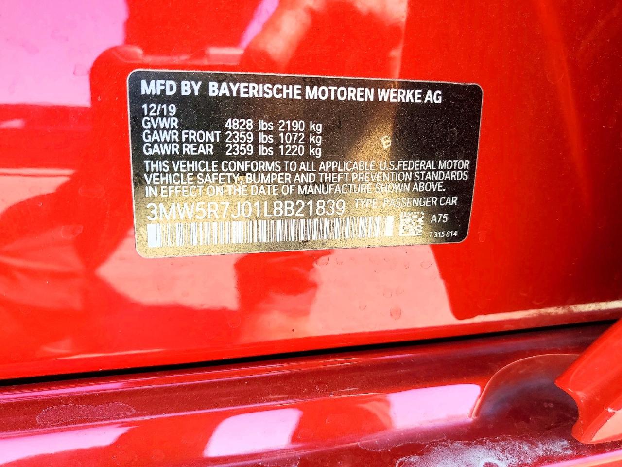 2020 BMW 3 SERIES