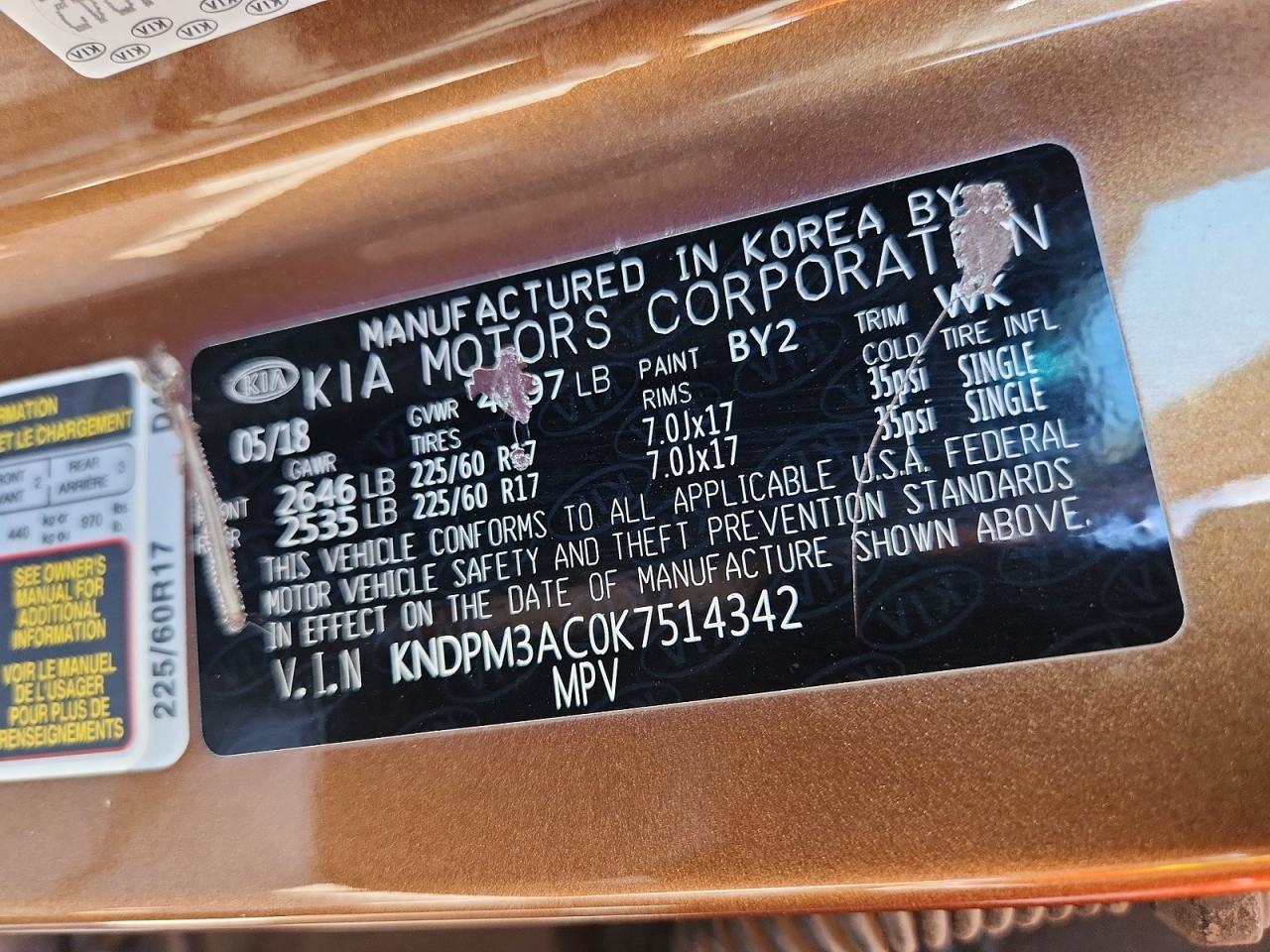 2019 KIA SPORTAGE