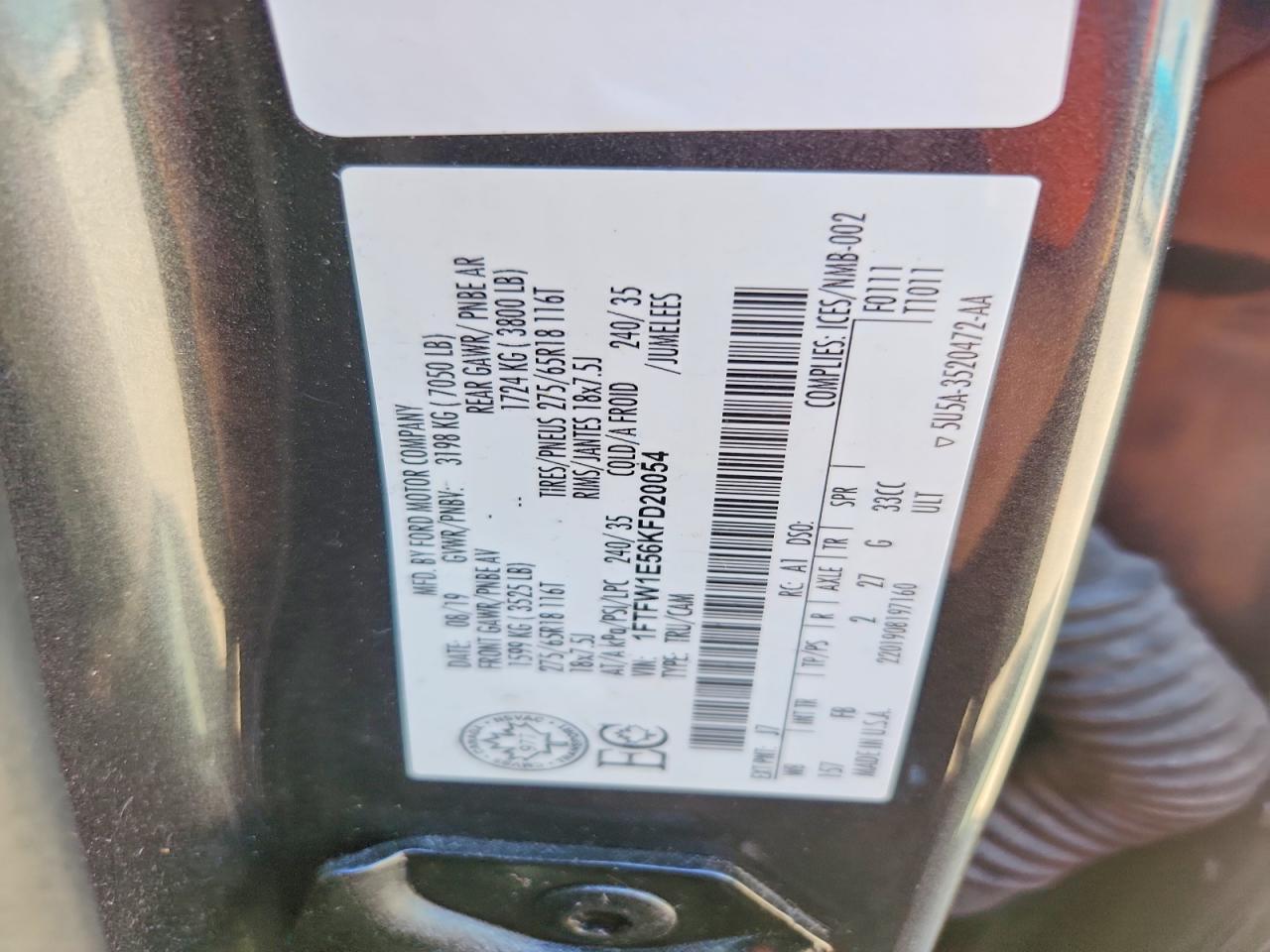 2019 FORD F150