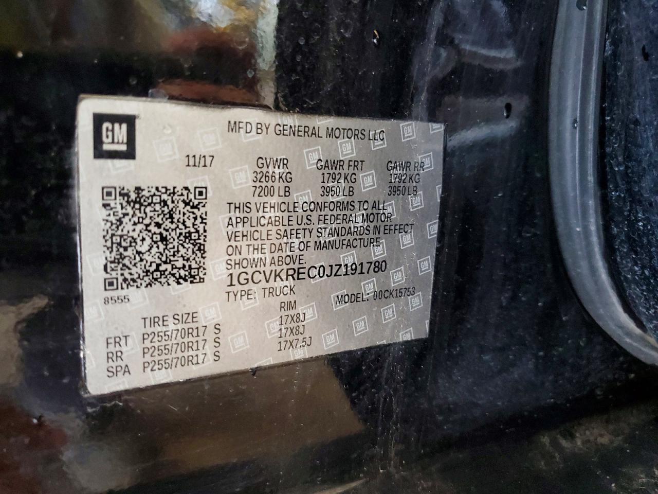 2018 CHEVROLET SILVERADO