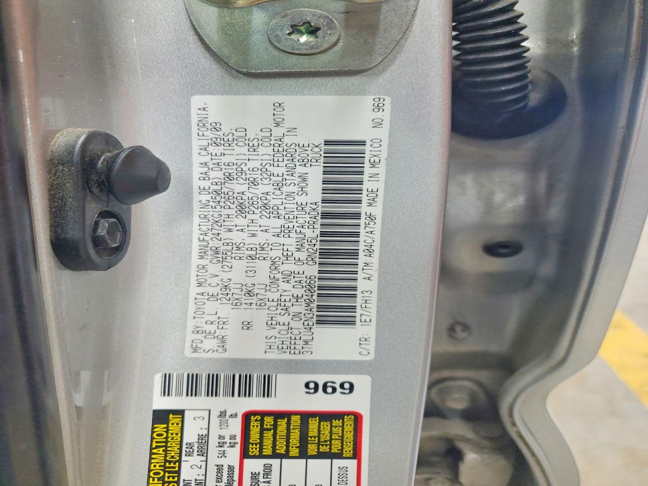 2010 TOYOTA TACOMA