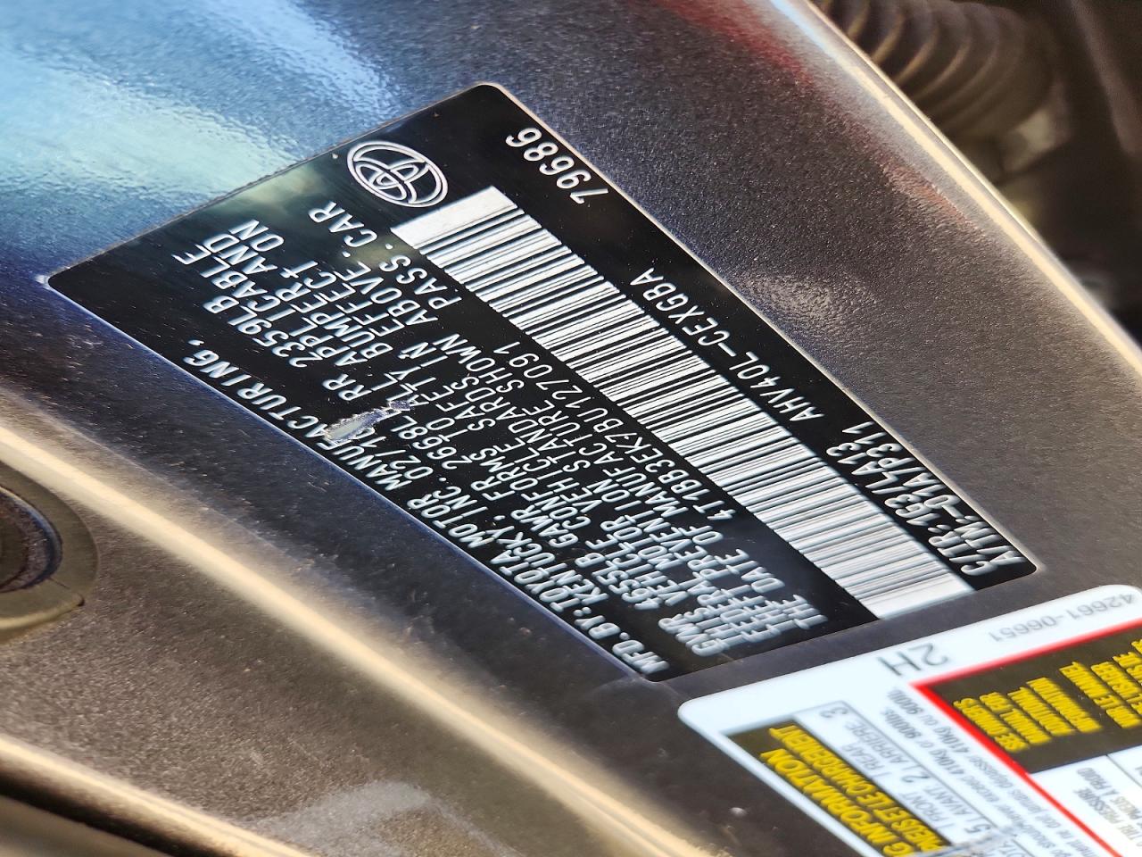 2011 TOYOTA CAMRY
