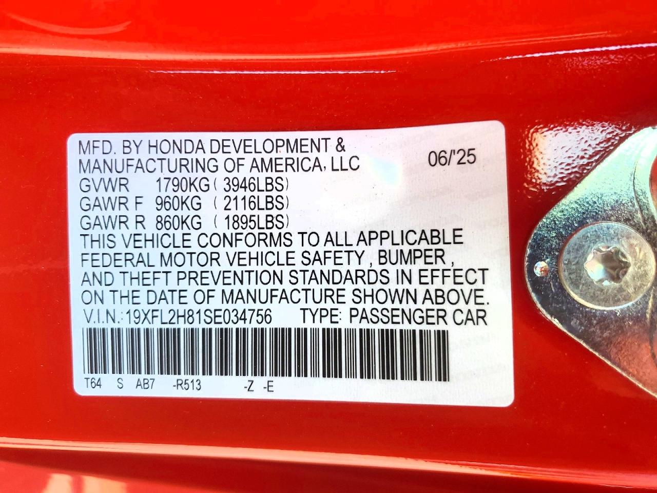2025 HONDA CIVIC
