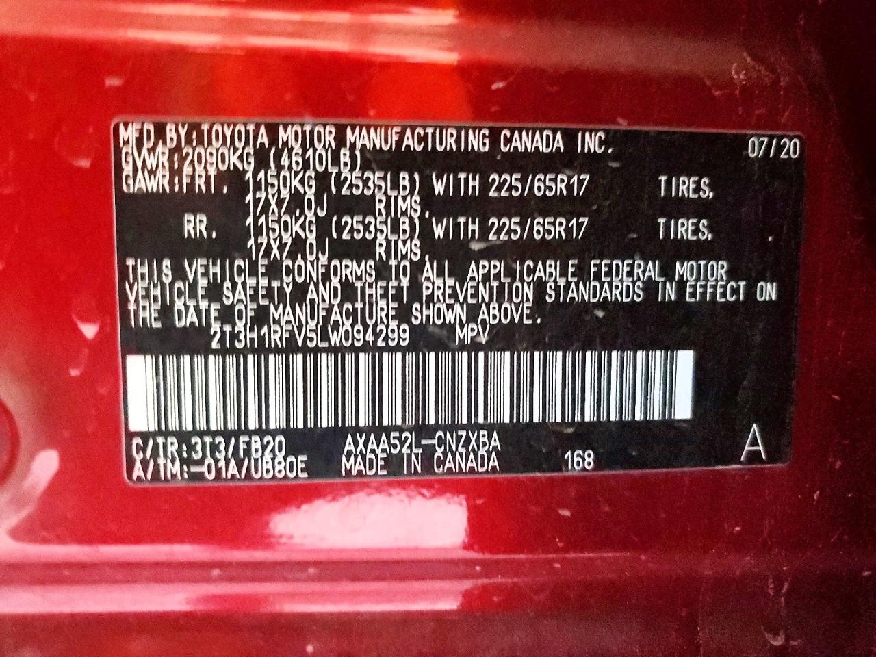 2020 TOYOTA RAV4