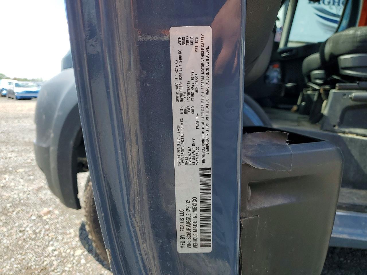 2020 RAM PROMASTER