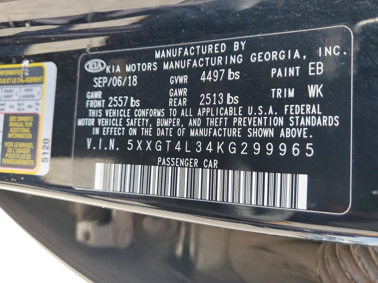 2019 KIA OPTIMA