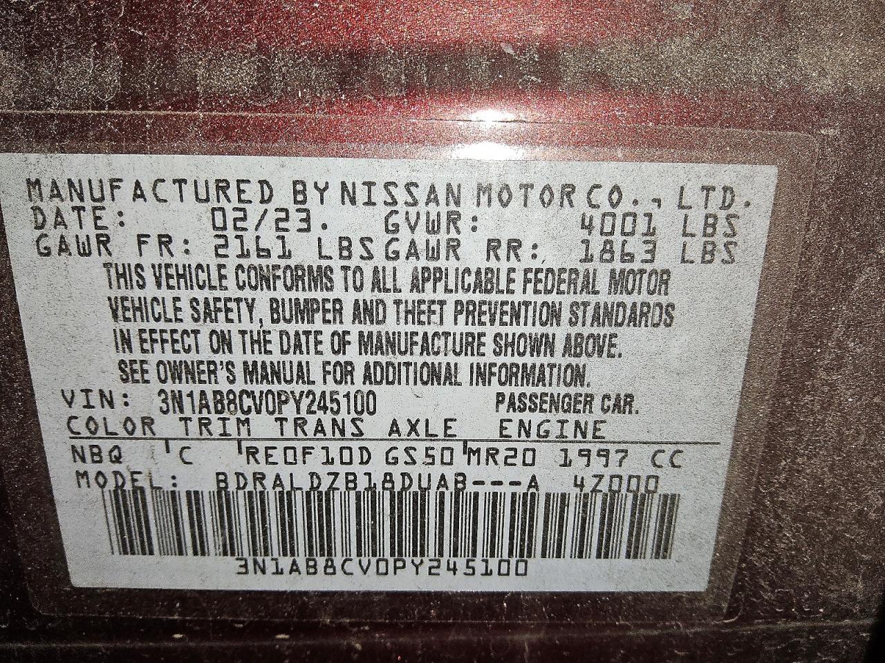 2023 NISSAN SENTRA