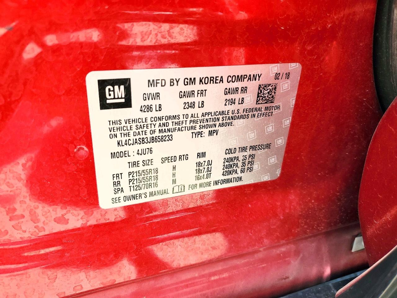 2018 BUICK ENCORE