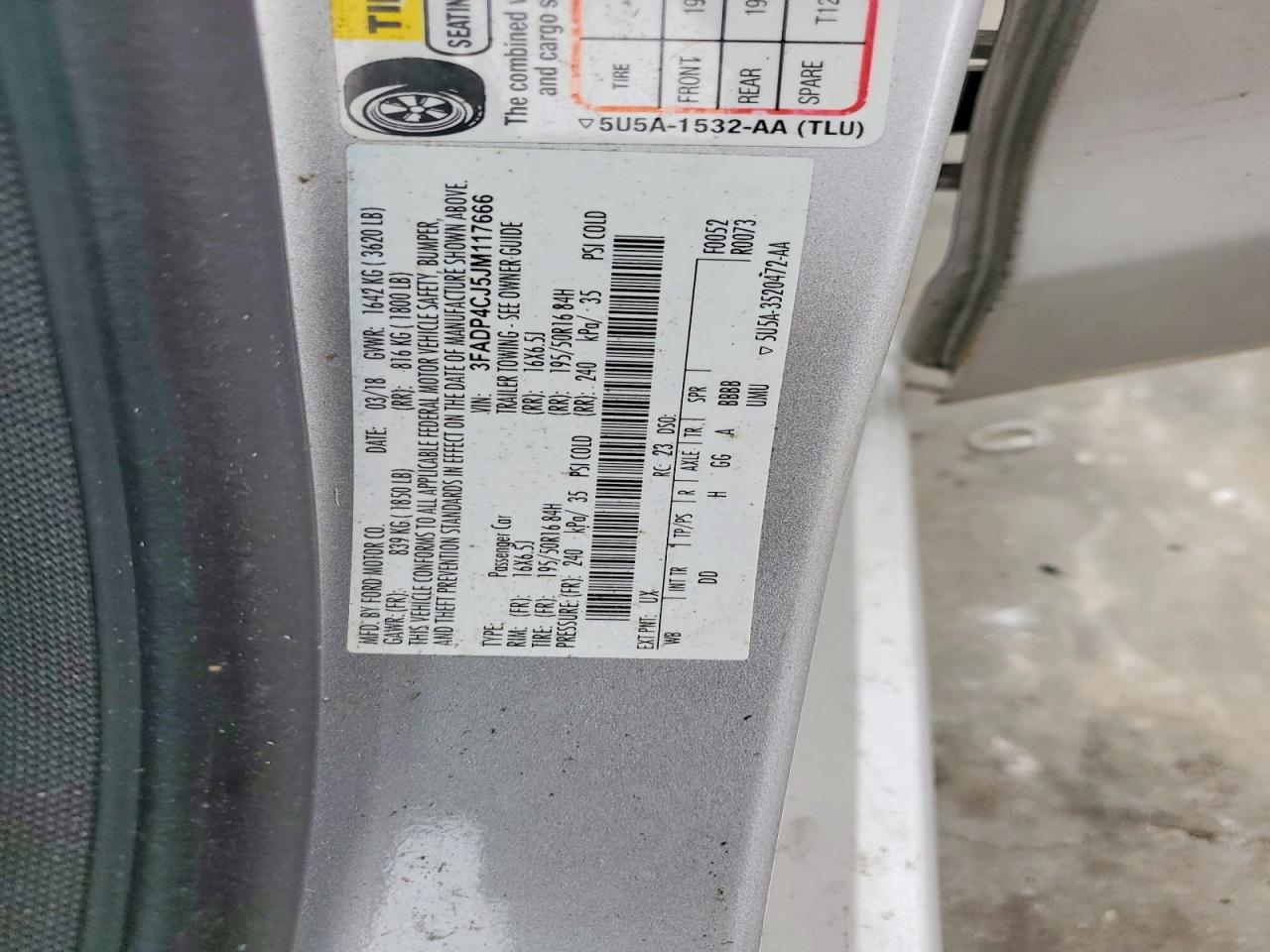 2018 FORD FIESTA