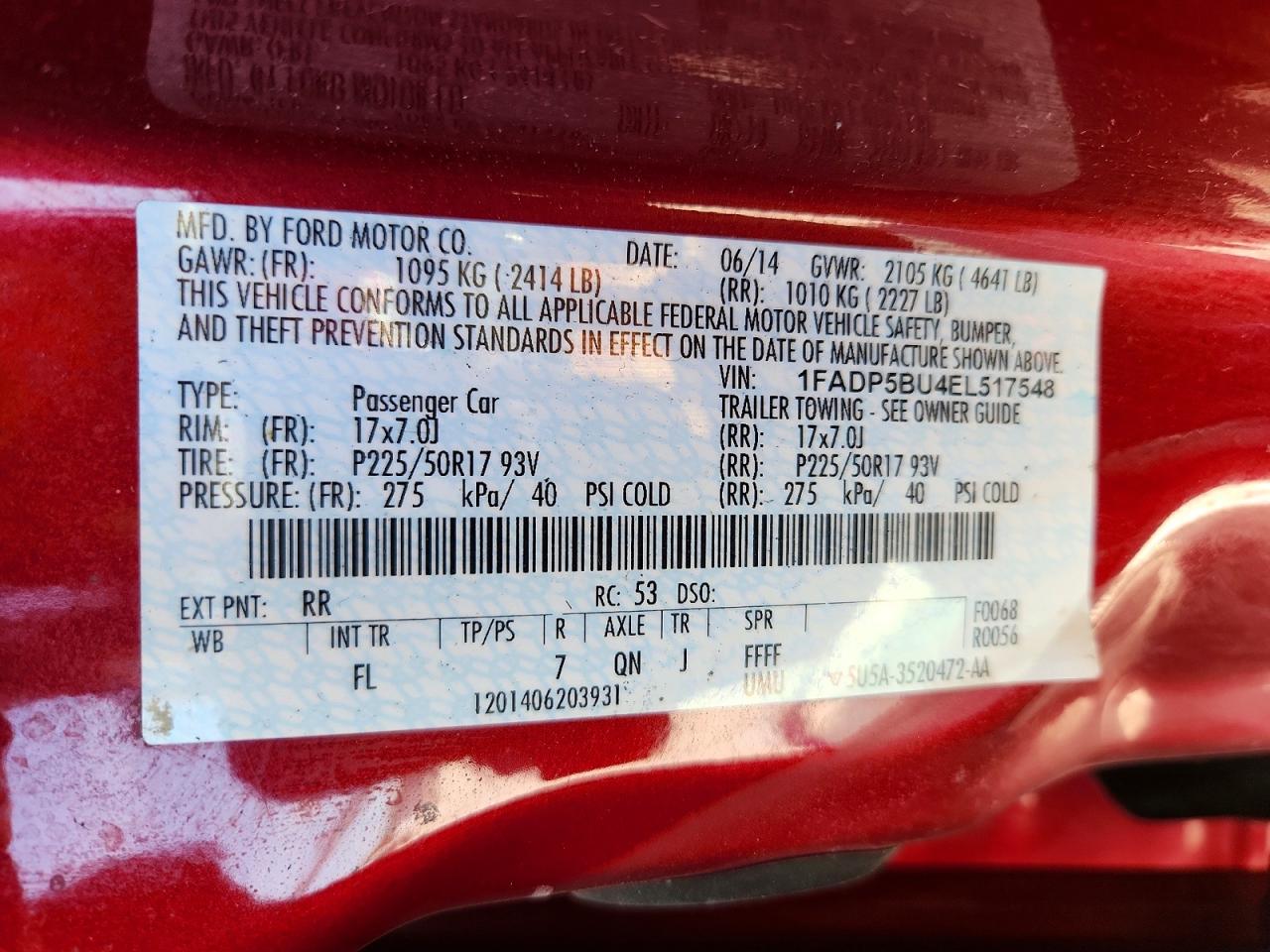 2014 FORD CMAX