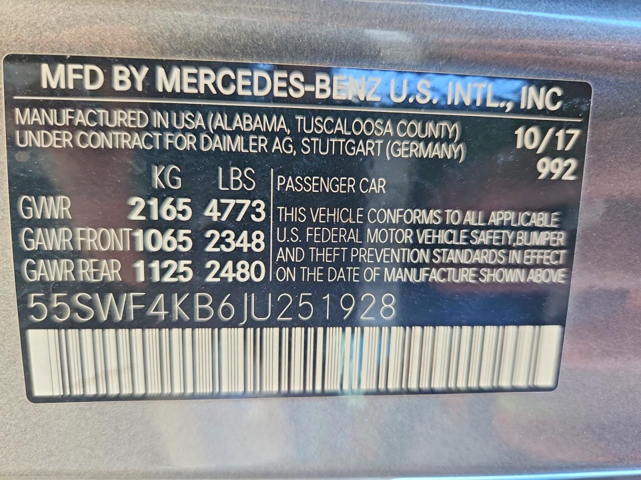 2018 MERCEDES-BENZ C-CLASS