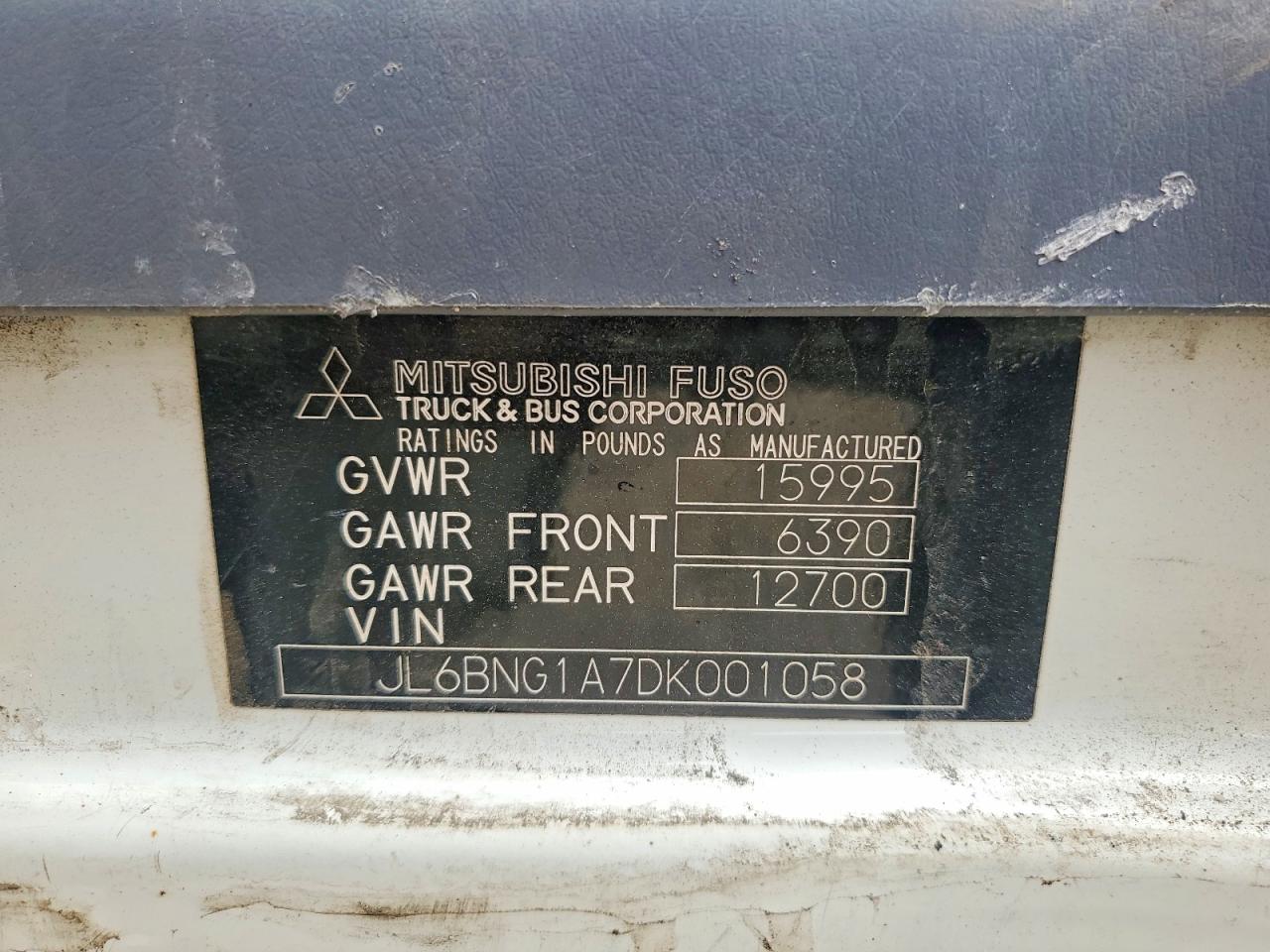 2013 MITSUBISHI FUSO TRUCK OF AMERICA INC ALL OTHER