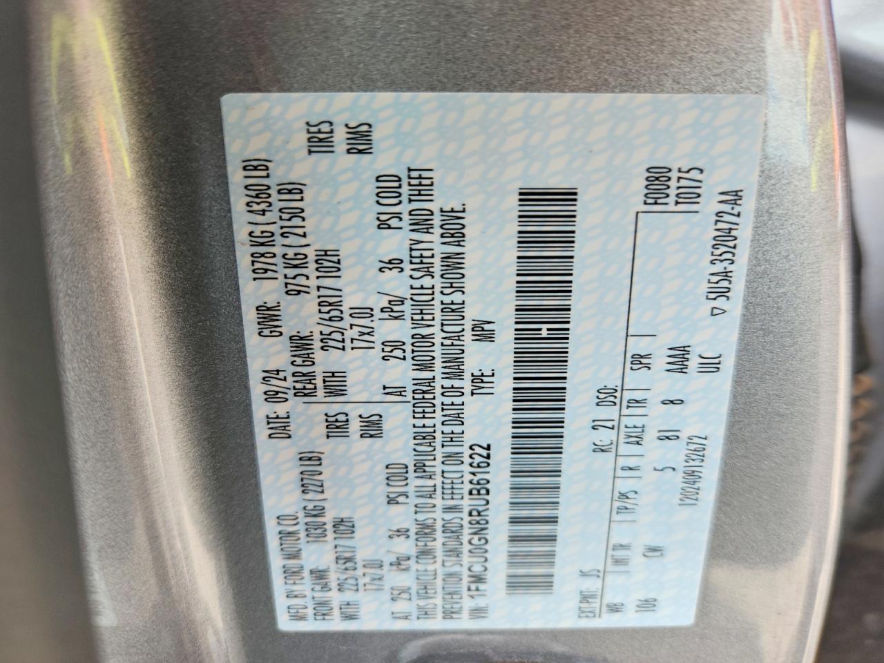 2024 FORD ESCAPE