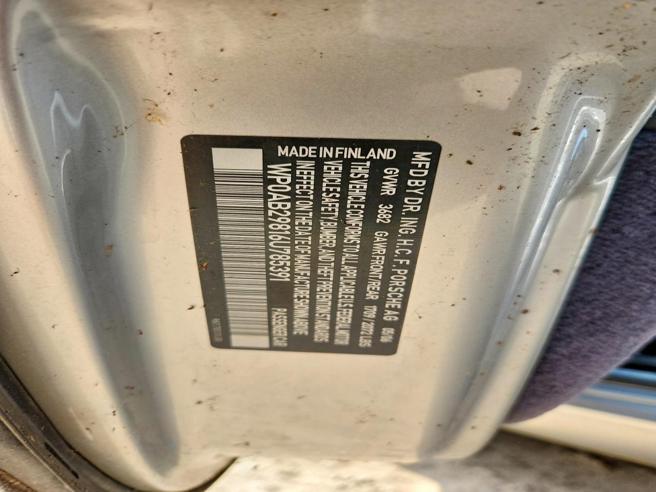 2006 PORSCHE CAYMAN