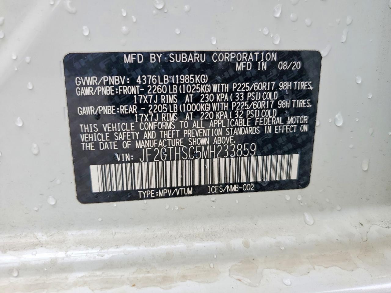 2021 SUBARU CROSSTREK