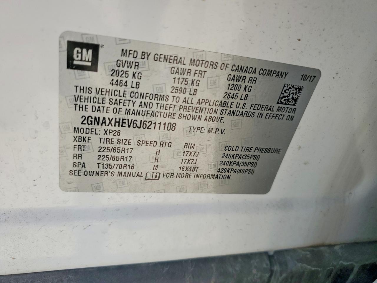 2018 CHEVROLET EQUINOX