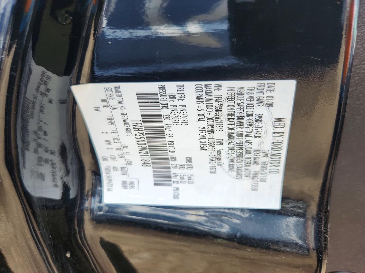 2009 FORD FOCUS