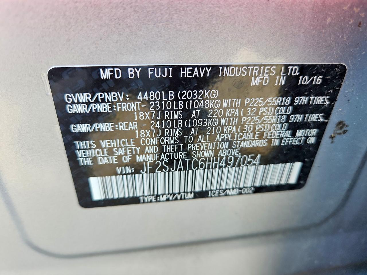 2017 SUBARU FORESTER