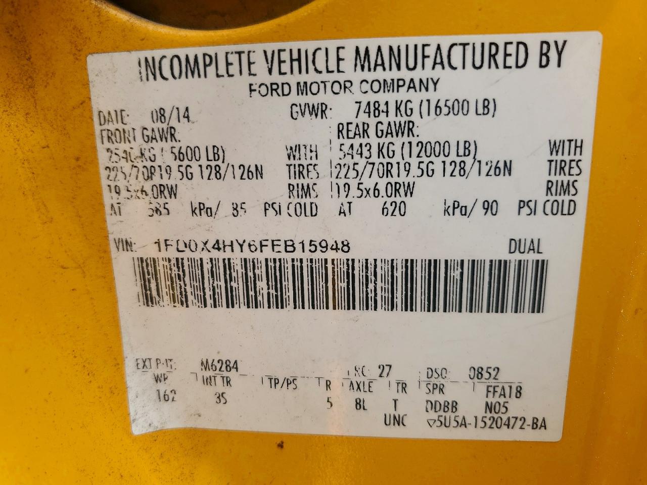 2015 FORD F450