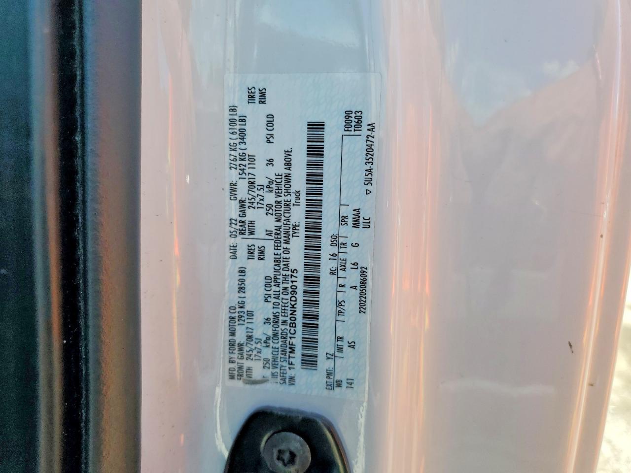 2022 FORD F150