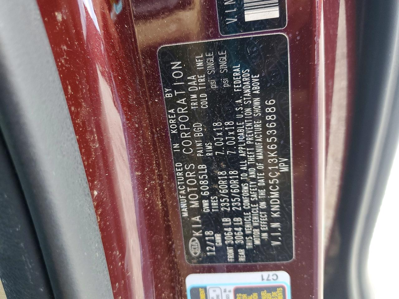 2019 KIA SEDONA