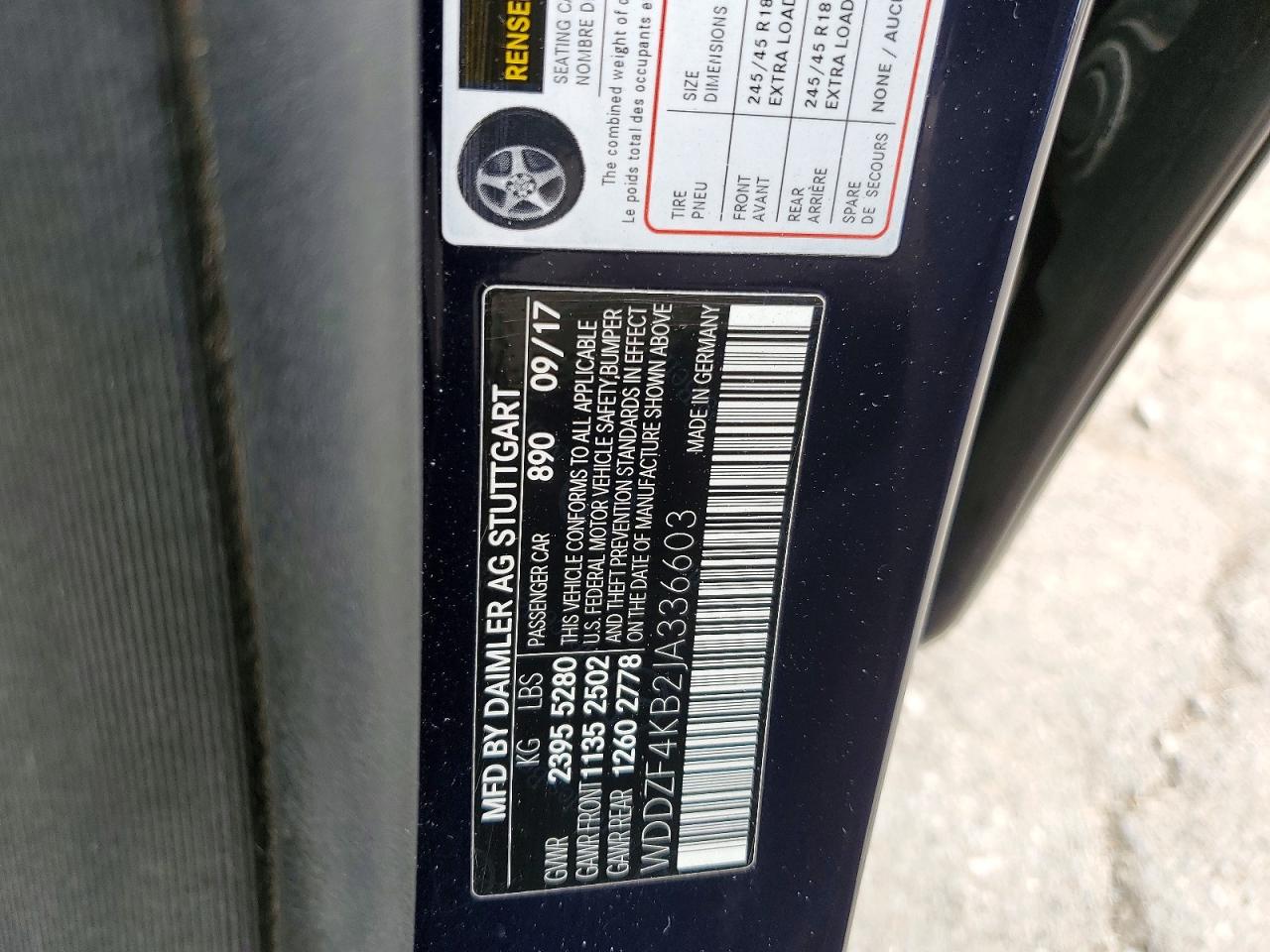 2018 MERCEDES-BENZ E-CLASS