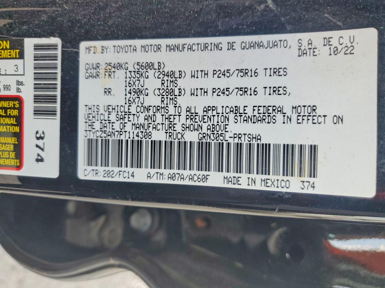 2023 TOYOTA TACOMA