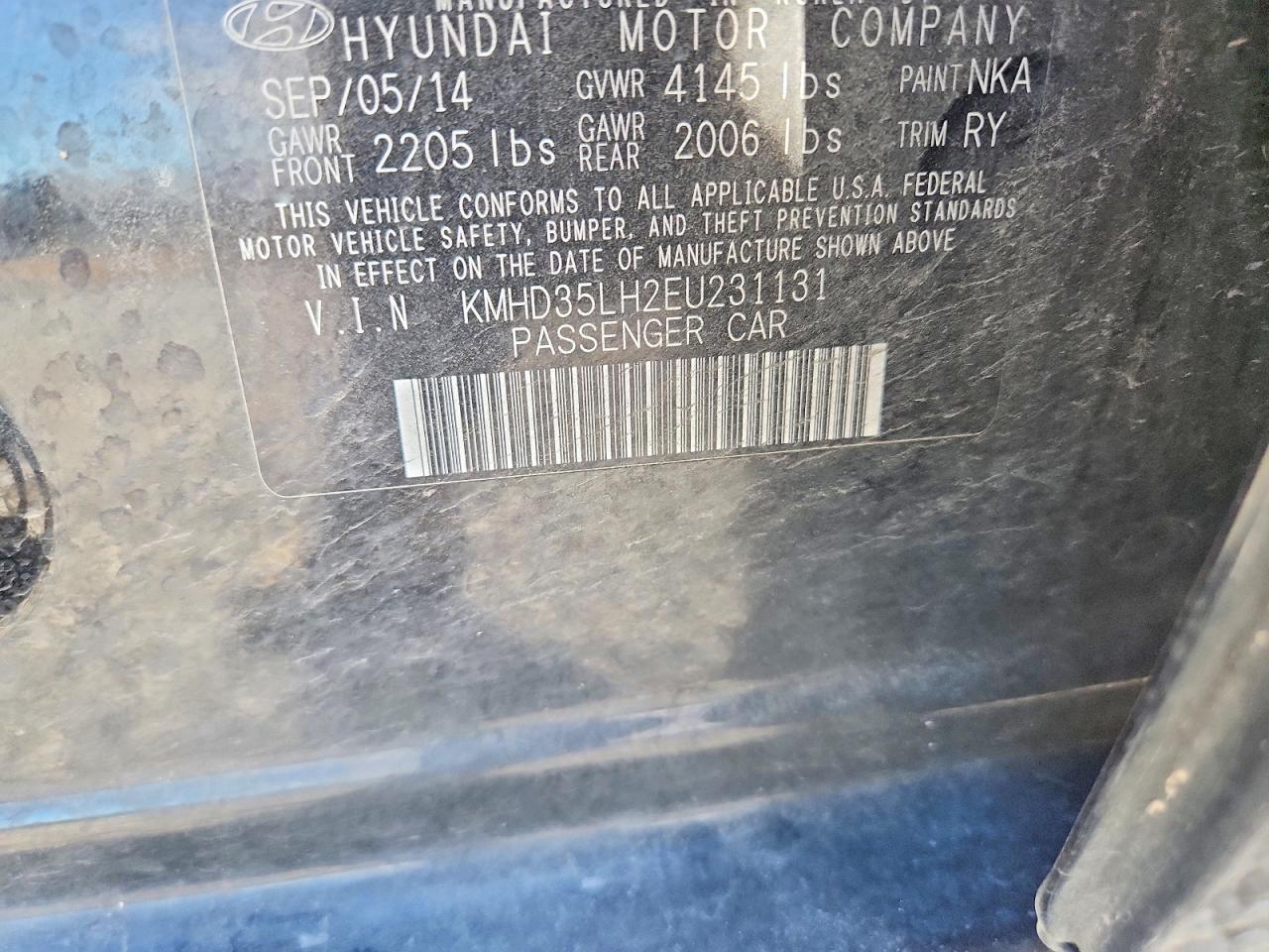 2014 HYUNDAI ELANTRA