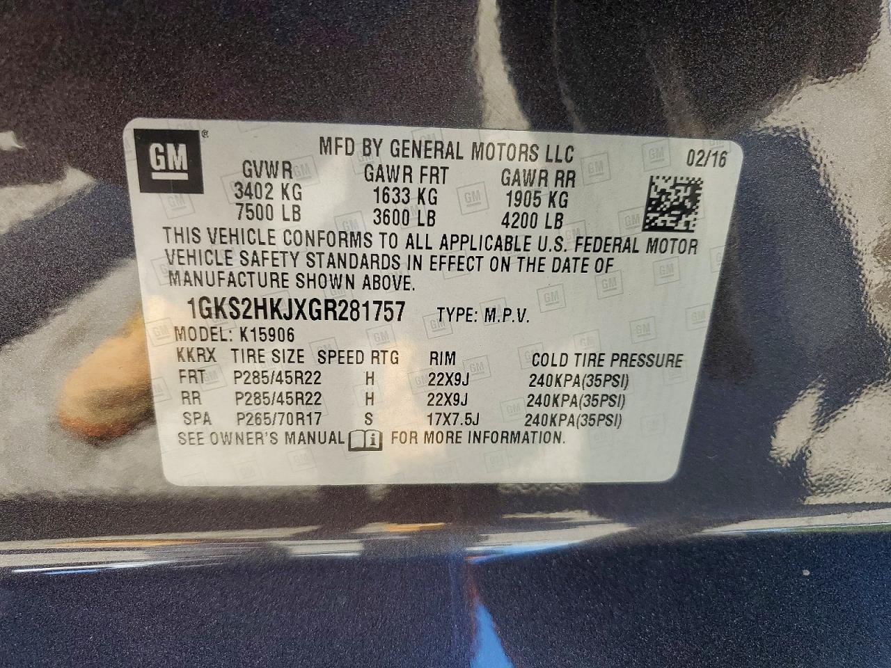 2016 GMC YUKON