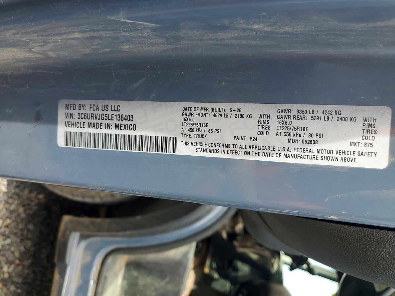 2020 RAM PROMASTER