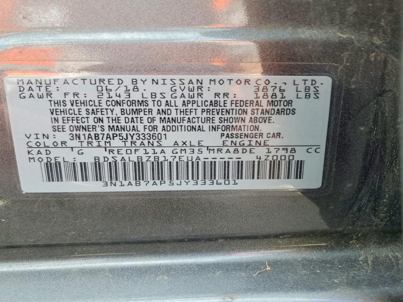 2018 NISSAN SENTRA