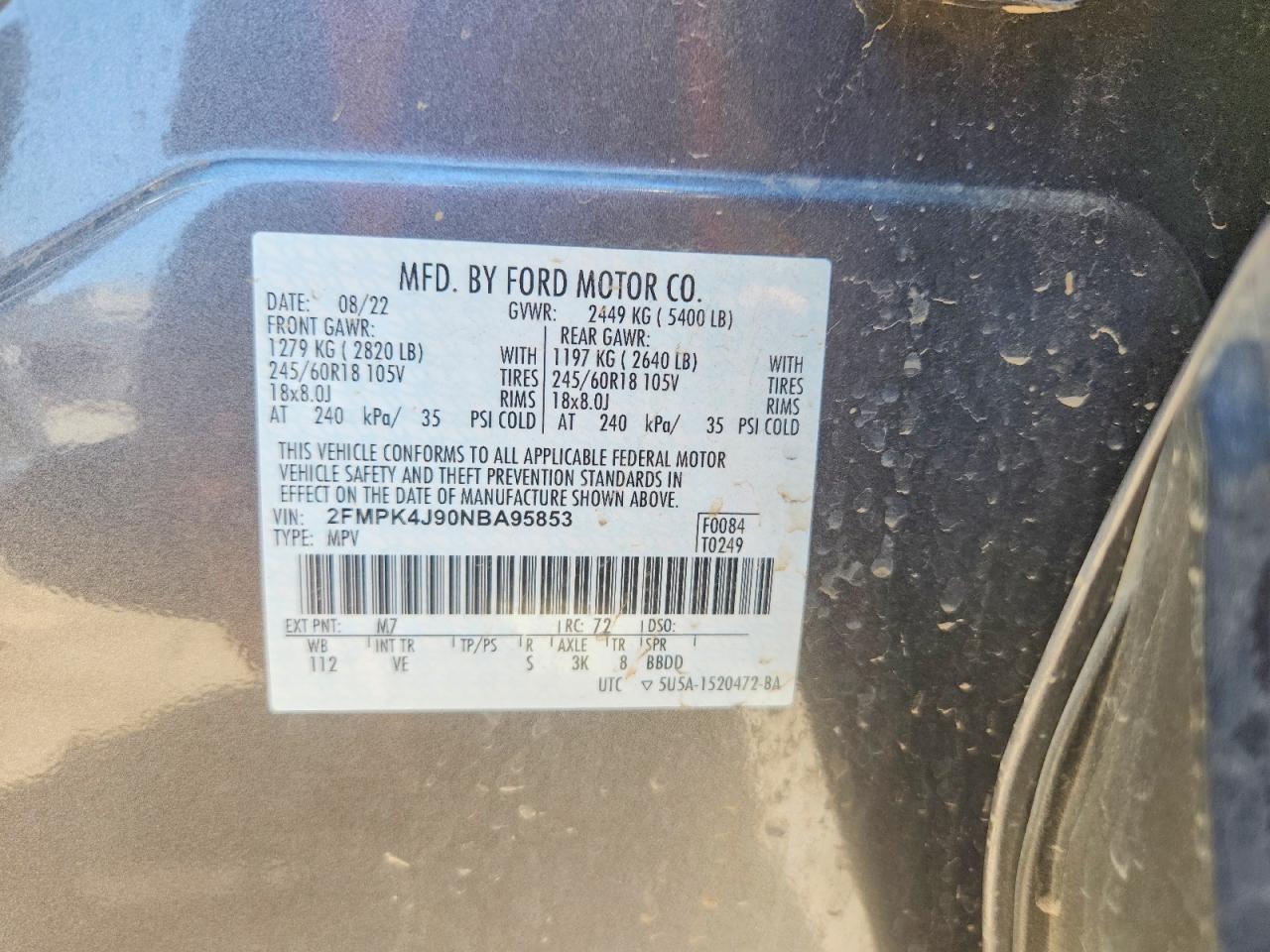 2022 FORD EDGE