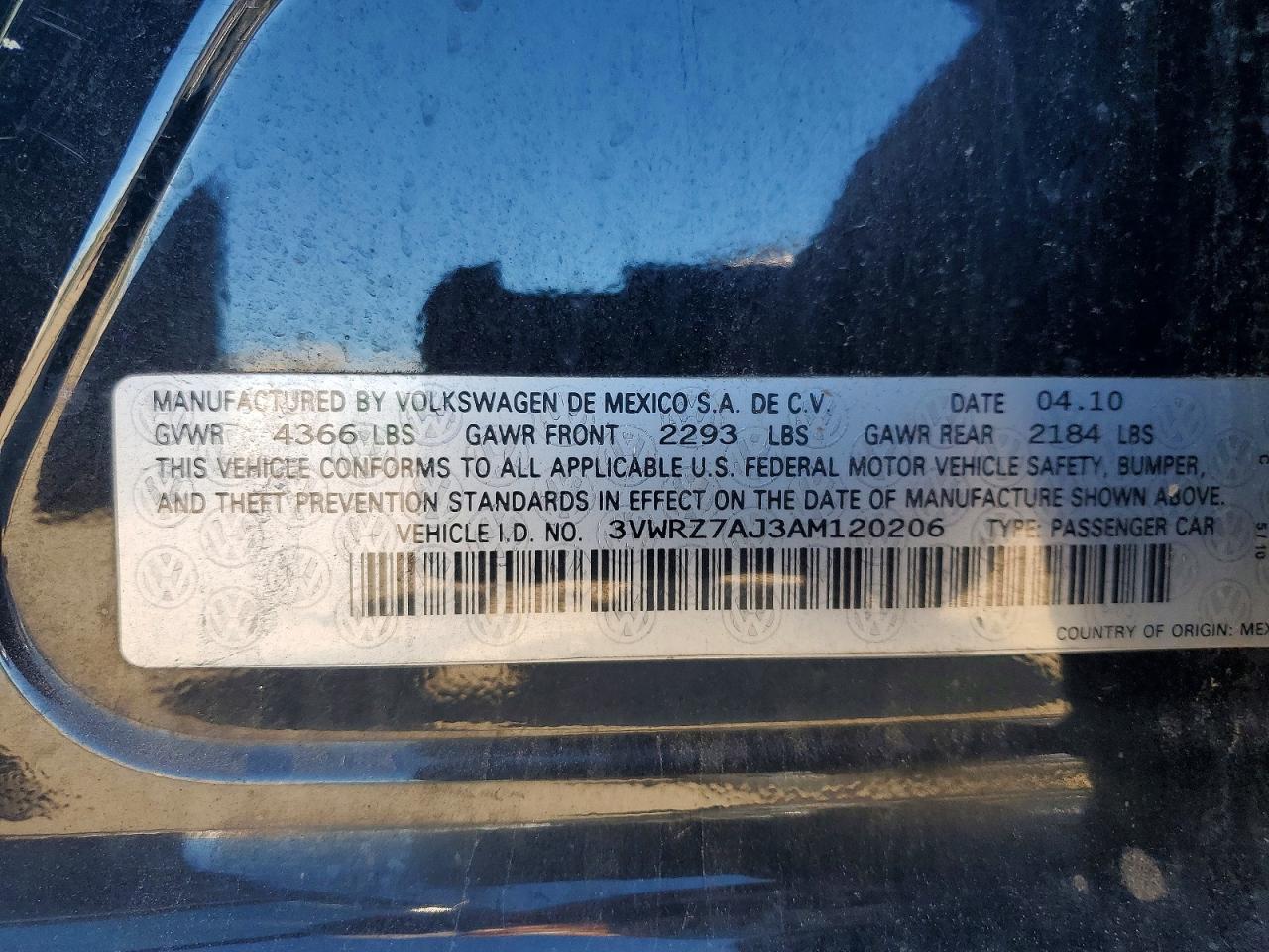 2010 VOLKSWAGEN JETTA