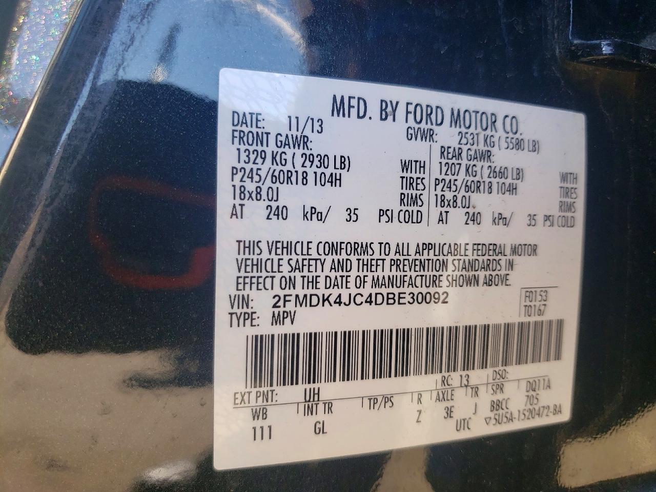 2013 FORD EDGE