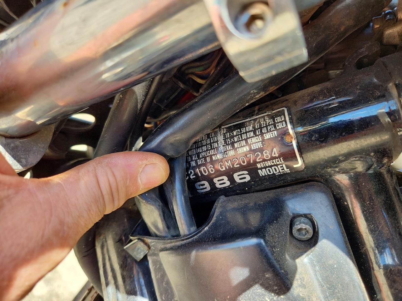 1986 HONDA VF CYCLE
