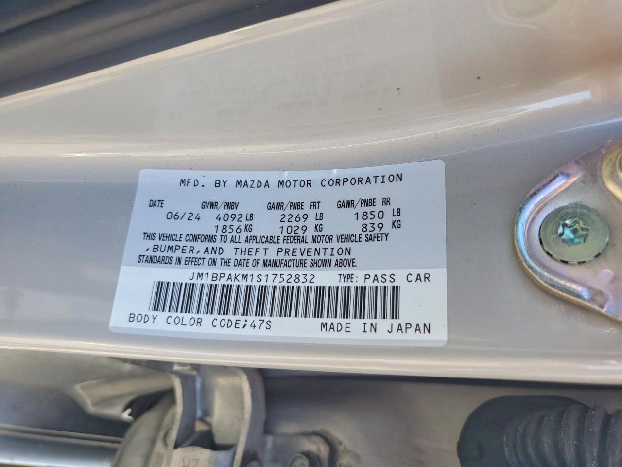 2025 MAZDA 3 SELECT S