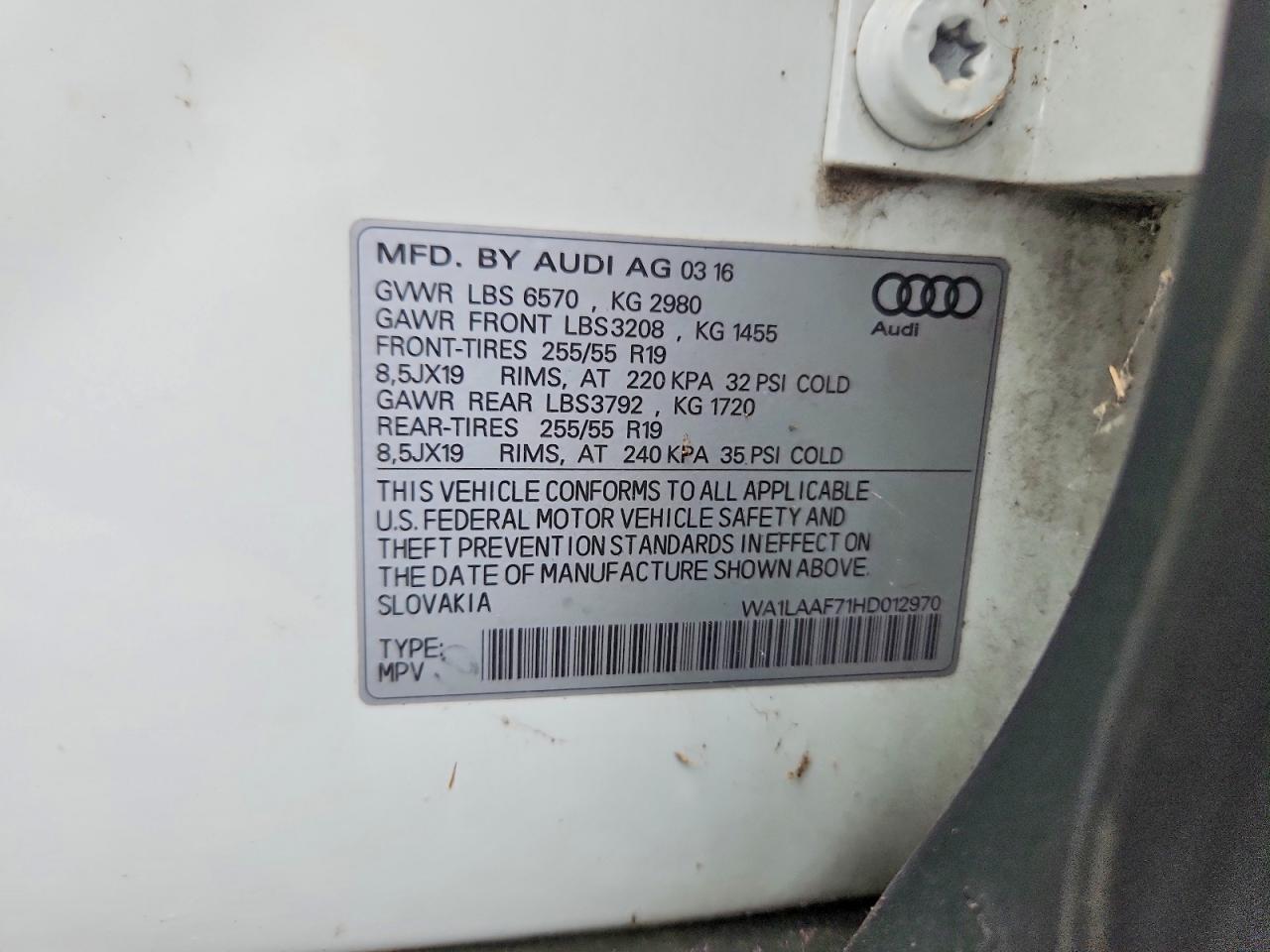 2017 AUDI Q7
