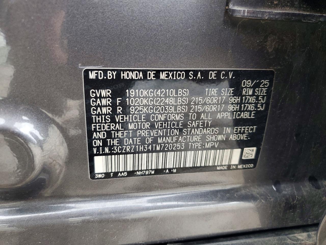 2026 HONDA HR-V