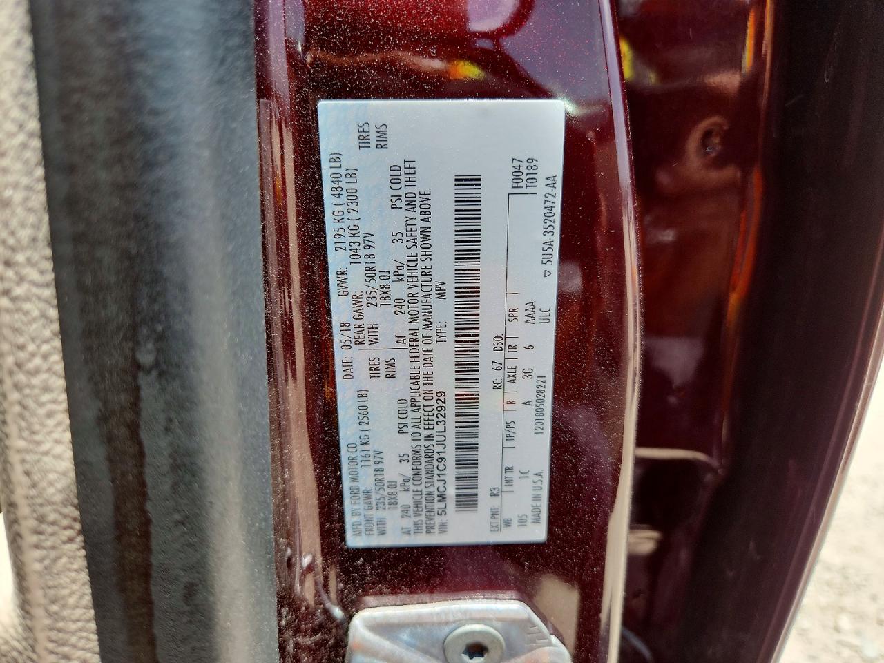 2018 LINCOLN MKC