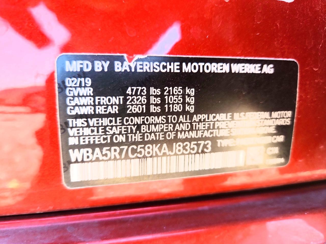 2019 BMW 3 SERIES