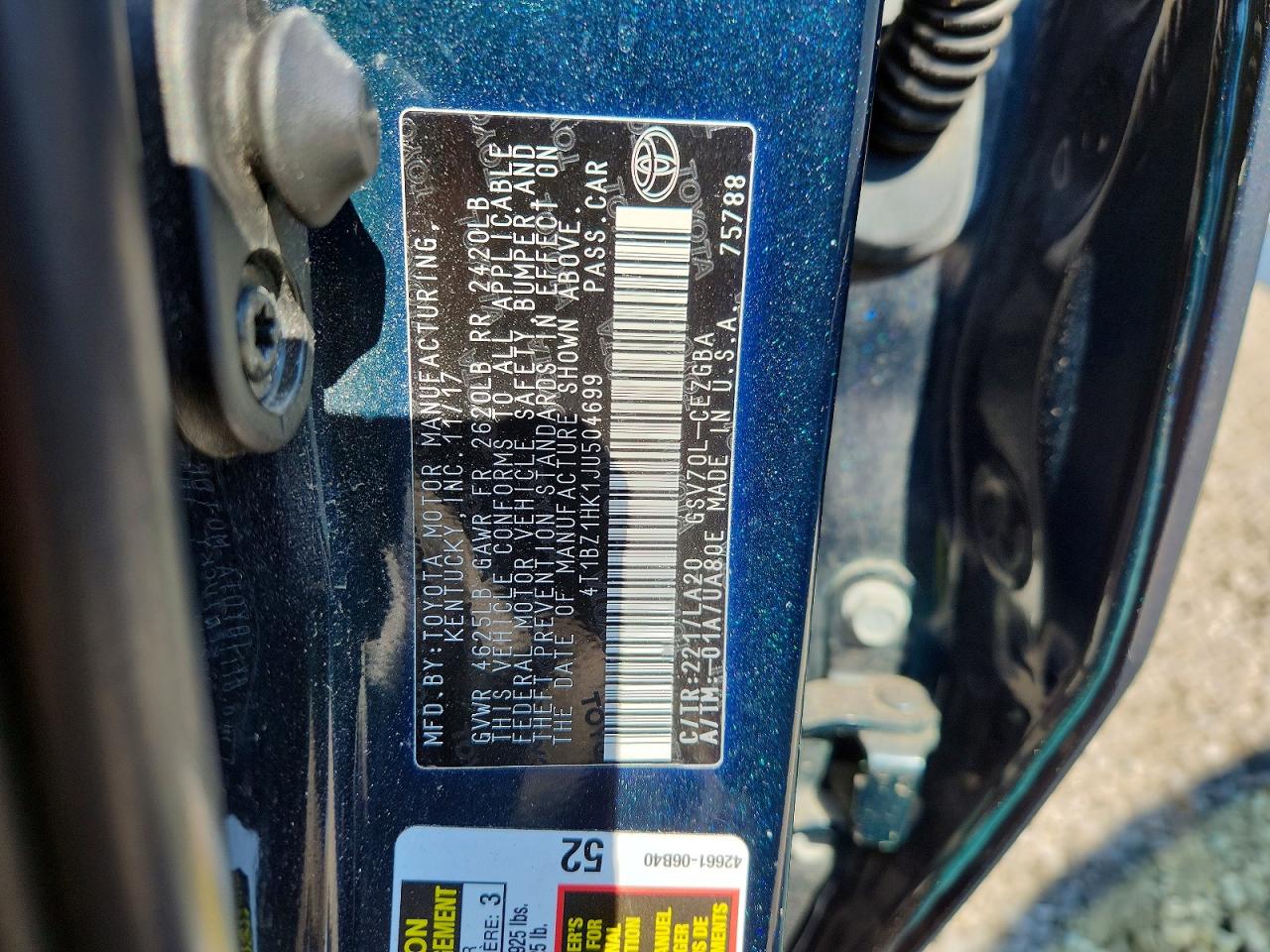 2018 TOYOTA CAMRY