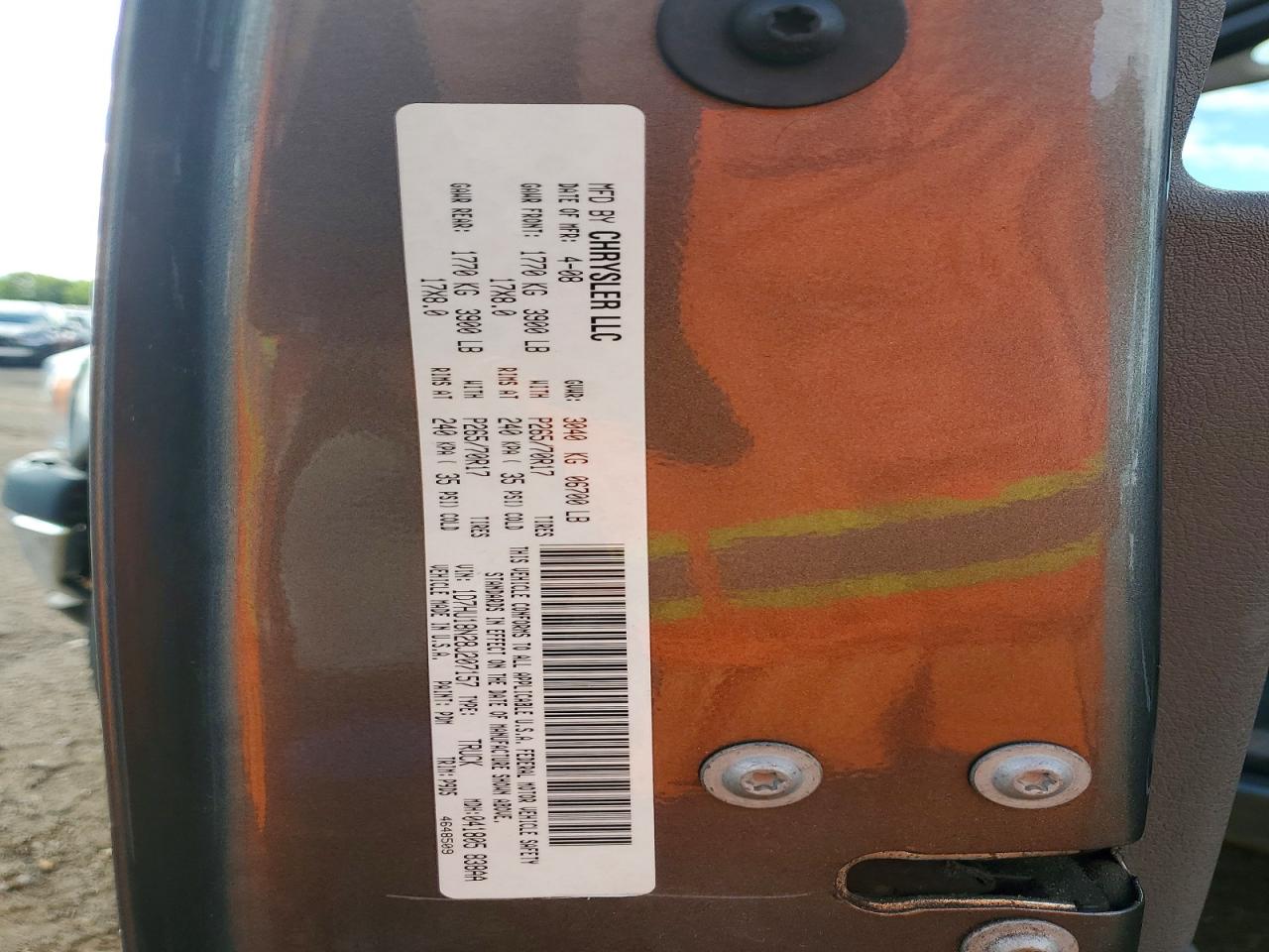 2008 DODGE RAM 1500