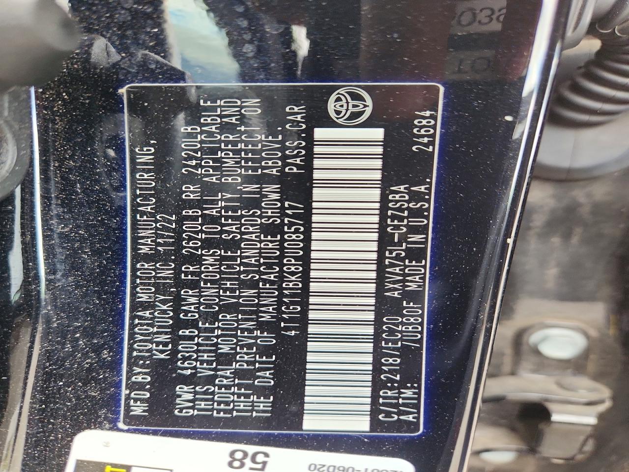 2023 TOYOTA CAMRY