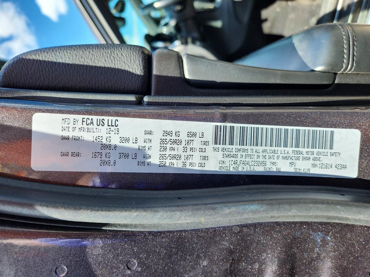 2020 JEEP GRAND CHER