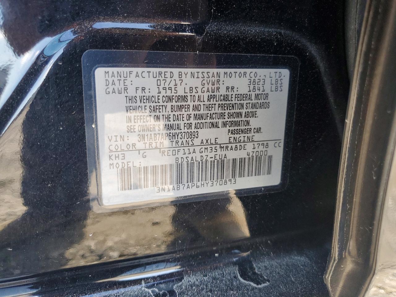 2017 NISSAN SENTRA