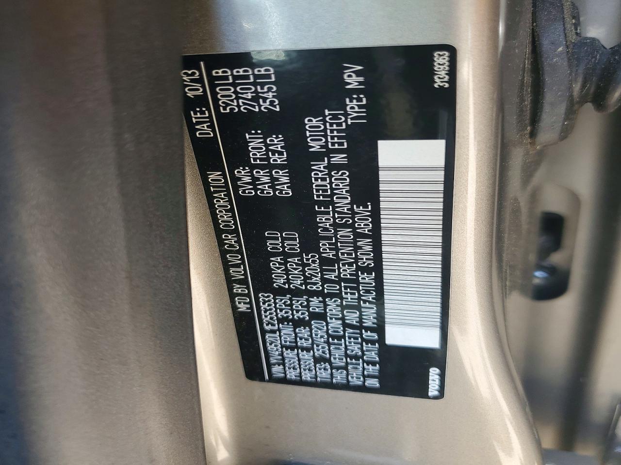2014 VOLVO XC60