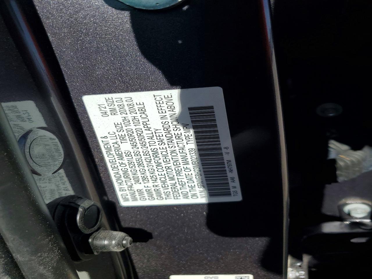 2021 HONDA PASSPORT